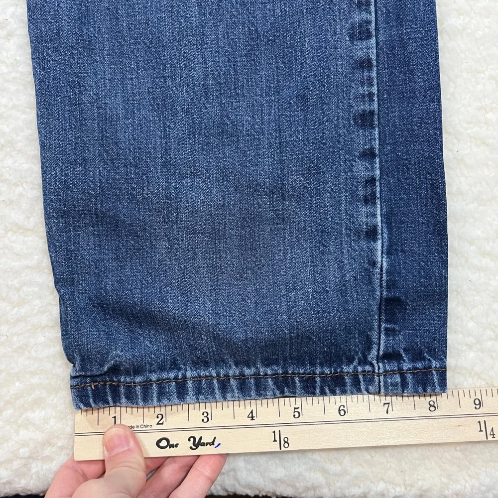 Levi's Jeans Mens 38x34 Blue 514 Straight Fit Denim Stretch Casual 00514-0308